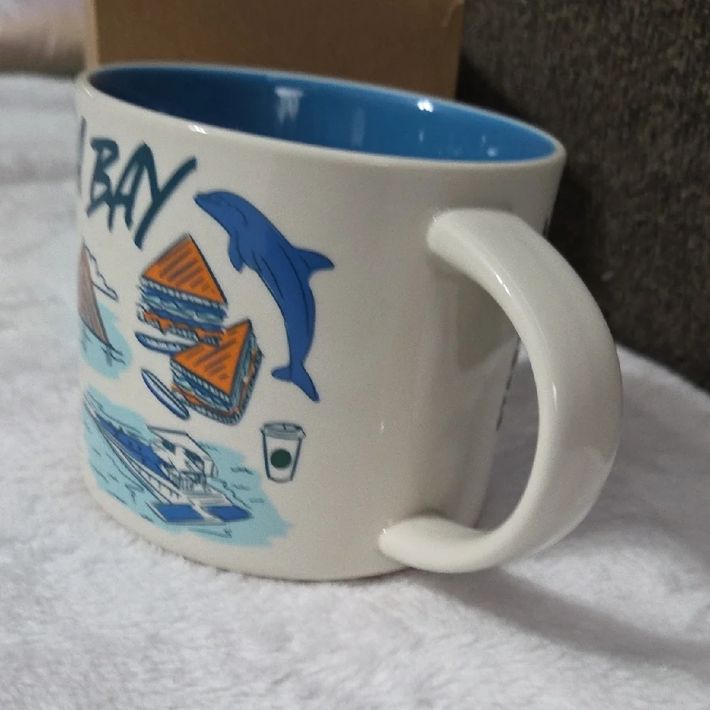 Starbucks Tampa Bay Mug with Blue and White Design - Picture 6 of 6
